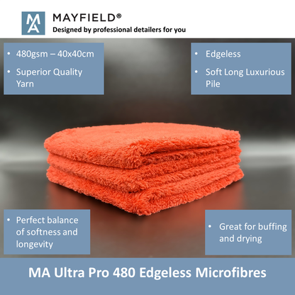 MA 480 Edgeless Microfibre Towel - Pack of 3