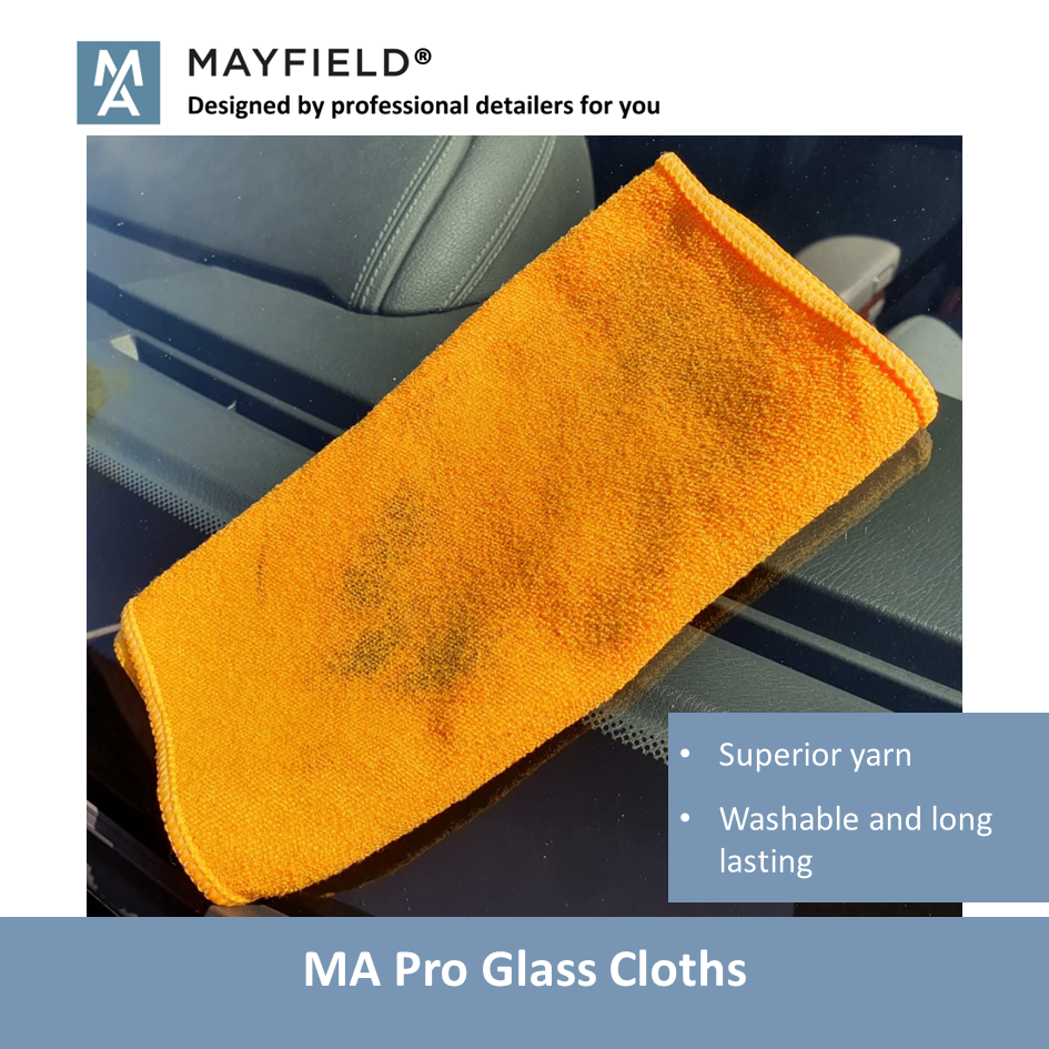 MA Glass Microfibre Cloths - Pack of 3