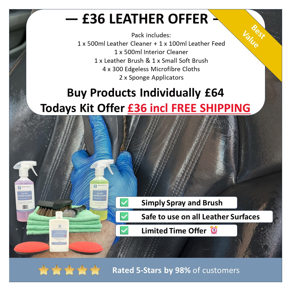 Leather Cleaning Kit